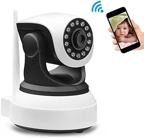 Home Security Camera - Wireless IP Surveillance HD Night Vision Wide Angle for Baby Pet Monitoring by Leocam