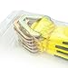 VULCAN Car Tie Down Axle Strap with Wear Pad - 2 Inch x 36 Inch - 4 Pack - Classic Yellow - 3,300 Pound Safe Working Load