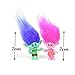 6Pcs/Set 4-7cm Dreamworks Figure, Collectible Dolls, Poppy, Branch, Guy Diamond, Biggie, Smidge, Fuzzbert, PVC Trolls Action Figures Doll Toy Trolls By Ambassador.