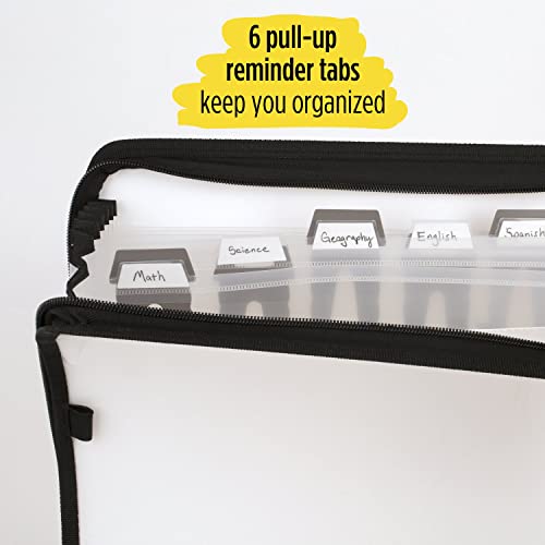 Five Star 7Pocket Expanding File Organizer, Plastic Expandable File