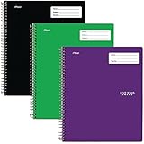 Five Star Interactive Notetaking, 1 Subject, College Ruled Notebooks, 100 Sheets, 11" x 8-1/2", 3 Pack (38583)