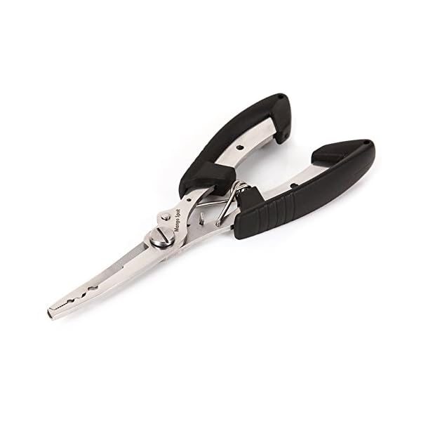 Mango-Spot-Stainless-Steel-Fishing-Pliers-Split-Ring-Cutters-Hook-Remover-Scissors-Tackle-with-Carry-Bag
