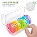Sukuos Large Weekly Pill Organizer 2 Times a Day, Daily Pill Box 7 Day Easy to Open with Double Protection, AM PM Pill Case for Medicine/Vitamin/Fish Oil/Supplements (Clear)