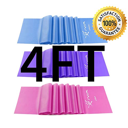 IVIM Therapy Flat Resistance Bands Set, Latex Free Flat Exercise Stretch Bands for Stretching, Flexi - //coolthings.us