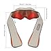 Amzdeal Neck Massager Back Massager Shiatsu Shoulder Massager with 2 Intensities Heat Timer Function for Waist Legs Use at Home Car Office