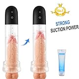 Automatic Penis Vacuum Pump with Masturbation Sleeve for Powerful Suction, PALOQUETH 2 in1 Rechargeable Electronic Penis Enlargement with Pump Stroker for Beginners 2.83 inch*11.8 inch