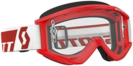 Scott Sports USA Unisex-Adult Recoil Xi Goggles (Red / Clear Works, One Size),246485-0004113