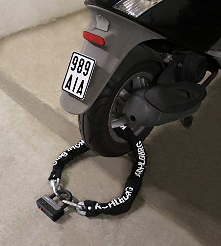 KOHLBURG massives Kettenschloss 120cm lang & 12mm stark mit höchster Sicherheitsklasse 10/10 - Schloss für Motorrad… – Bild 8