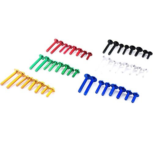 Motorcycle Kits Complete Bolt Fairings Bolt Kits screw Clips For Yamaha Honda Suzuki Bmw Kawasaki Ktm Ducati MT07 MT09 Z1000 CBR1000RR CBR600RR (Green, 1)