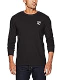 NFL Oakland Raiders Men's OTS Rival Long Sleeve LCCB Tee, Jet Black, Large