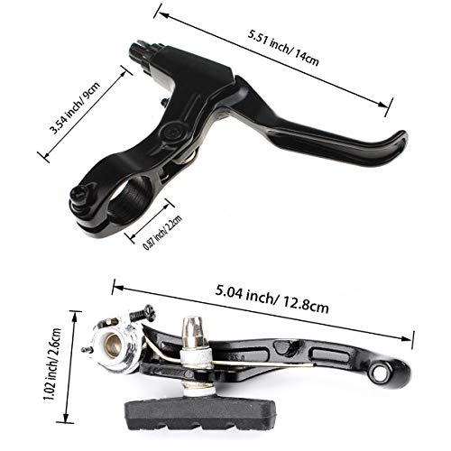 image for Farbetter Bike Front & Rear Brake Levers, Brakes Cables, V-Brake Calip