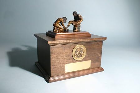 The 1/12 Life-Size Divine Christian Servant Bronze Adult Sculpture Cremation Urn
