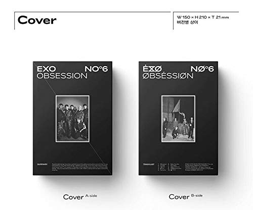 Exo K Pop Exo 6th Album Obsession Obsession Ver Cd 64p Photobook Photocard 28p Lyric Book Folded Poster On Pack Postcard Gift Photocard Amazon Com Music