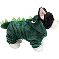 Funny Halloween Dog Dinosaur Costume Jacket Coat Warm Fleece Winter Golden Retriever Pitbull Dog Clothes Hoodie