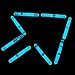 Fun Central U1 1.5 Inch Glow Sticks - Blue 50ct