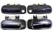 PT Auto Warehouse TO-3176S-QP - Outside Exterior Outer Door Handle, Smooth Black - Front Left/Right, Rear Left/Right