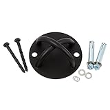 Suspension Trainer Wall & Ceiling Mount Heavy-Duty Anchor Bracket For Crossfit, Olympic Gymnastics Rings, Yoga Swing & Hammock, Punching Bag & Battle Ropes Cold Rolled Steel Hook (Single)
