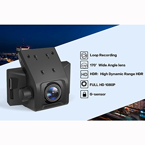 Dash Cam For Cars PEBA Full HD 1080P Dashboard Vehicle Camera with Night Vision,Parking Monitor,G-Sensor,HDR,Loop Recording,Motion Detection ,2.7”,170 °Wide Angle