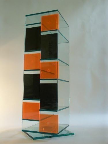 Paul Snajdar Glasregal Janus 95 Cm Drehbar Cd Turm Cd Stander Cd Dvd Blu Ray Disc Amazon De Kuche Haushalt