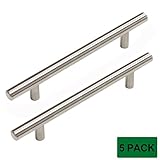 Probrico PD201HSS Kitchen Cabinet Drawer Handles And Pulls Stainless Steel,5 Pack (CC:128mm, 5 Pack)