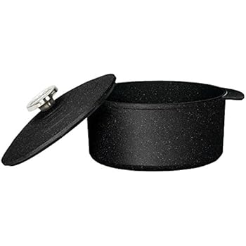 THE ROCK by Starfrit 060737-002-0000 4-Quart Dutch Oven/Bakeware with Lid, Black