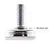 (4) Tempest Glide Furniture Leg Leveler with Thread Diameter: 5/16-18, Length: 2 Inch, Base Diameter: 2 1/8 Inch, Base Nut, Zinc, Furniture Leveler Set of (4) #1090