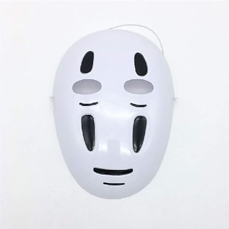 Amazon Meiwash アニメ お面 仮面 半面 カオナシ マスク キツネお面 文化祭 学園祭 夏祭りハロウィン クリスマス ゴーストフェスティバル パーティー マスク仮面 舞踏会 ハロウィーンマスク コスプレ コスチューム用小物 黒 13歳以上の人に最適 コスプレ 仮装 通販