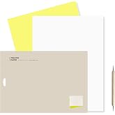 Tracing Paper for Sewing, Dressmakers Tracing Paper Large Size 32" x 22" (82x57cm) for Fashion Design and Embroidery, Yellow and White - Includes 1 Embossing Needle Painting Tool
