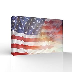 Canvas Wall Art for Living Room,Bedroom Home Artwork Paintings Independence Day Ready to Hang - 12x18 inches
