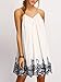 ROMWE Women's Summer Sundress Printed Casual Mini Beach Floral Tunic Dress