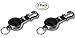 KEY-BAK SECURIT Heavy Duty Retractable Key Holder, 48 inch Kevlar Cord, 8 oz. Retraction Force, 15 keys (2 PACK, Heavy Duty (48