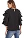 MakeMeChic Women's Layered Bell Sleeve Blouse Ruffle 3/4 Sleeve Top