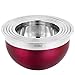 VonShef Premium 5 Piece Stainless Steel Multi Colored Mixing Bowl Set