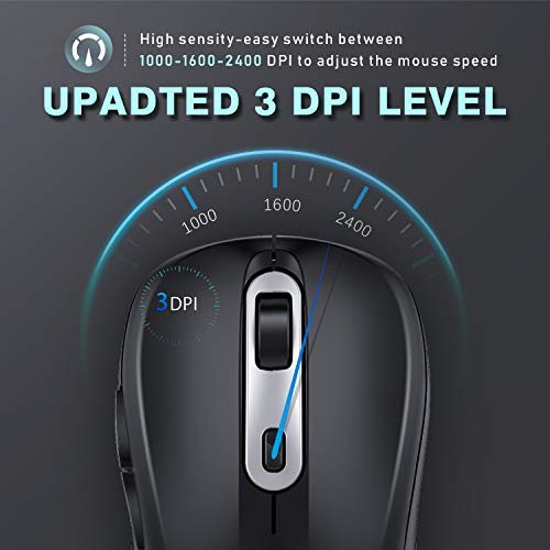 Wireless Mouse,Jelly Comb USB C Mouse,Silent Ergonomic