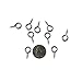 Small Screw Eye - 200 Pack - 214.5 Short Shank Screweyes 5/8 inch Long