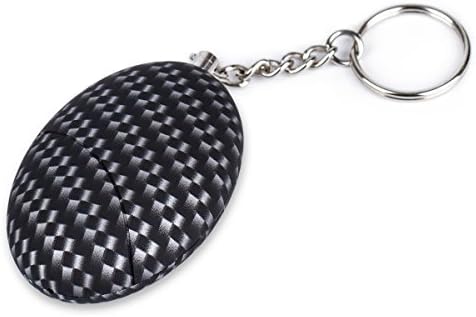 Safe Sound Personal Alarm, 120db Personal Safety Alarm Keychain for Women, Kids, Siren Song Alarm Keychain for Women, Elderly, Children By XORXL (Grid+Black)