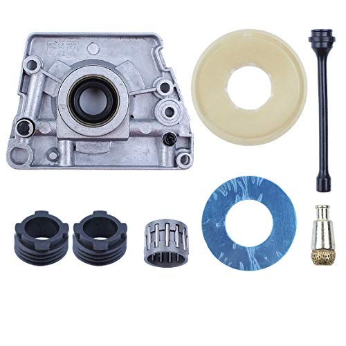 Haishine Oil Pump Worm Gear Dust Cover Washer Hose Filter Kit Fit Husqvarna 61 66 266 268 272 XP 266XP 268XP 272XP Chainsaw Parts