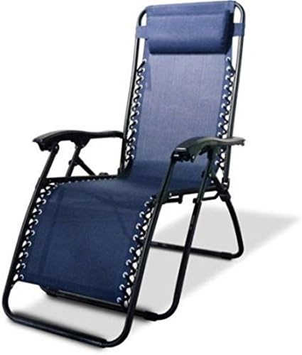 Blue Comfortable Adjustable Steel Patio Chairs