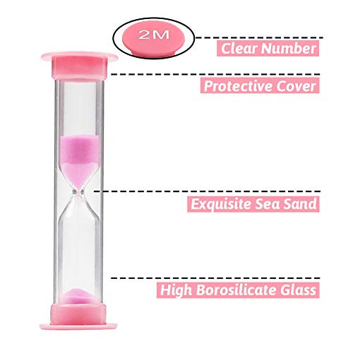 3 otters Sand Timers Combo Pack, 8PCS Sand Timers Colorful Hourglasses Sandglass Timer for Time Management