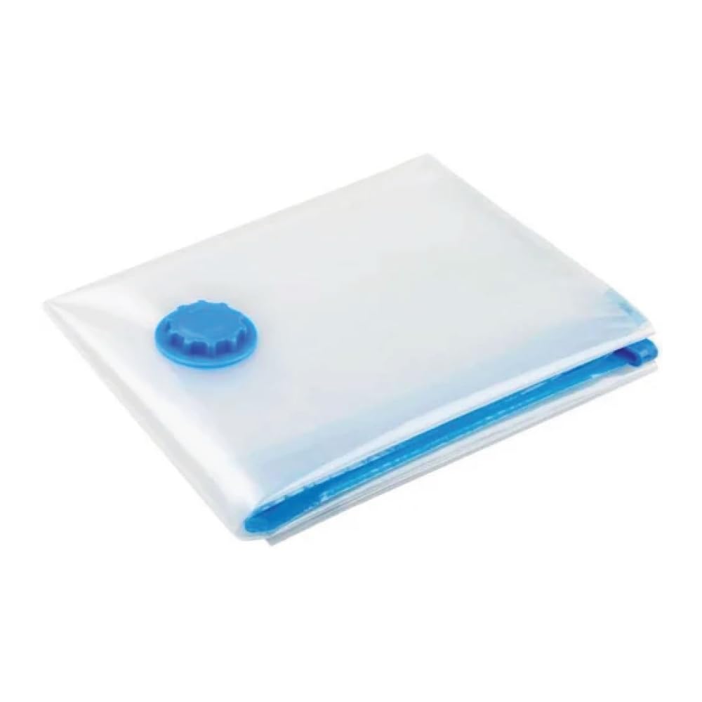 IV:XX Time To Grow Small Premium Vacuum Storage Bags - 40cm x 60cm, Polyester, Airtight & Waterproof Zipper Closure, Space-Saving Solution for Clothes, Bedding, Travel & More