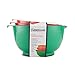 KitchenAid Classic Plastic Mixing Bowls, Green/Red/Orange, Set of 3 -