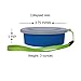 AVALEISURE Collapsible Silicone Travel Cup - The Genuine 10oz Foldable Drinking Mug with Lid, BPA Free, Water, Coffee, Tea, Snacks for Hiking, Camping, Picnic (navy.red)