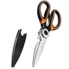 Heavy-Duty-Kitchen-Scissors-Sharp-Kitchen-Scissors-Multipurpose-Utility-Stainless-Steel-Scissor-Kitchen-Shears-for-Chicken-Poultry-Fish-Meat-Vegetables-Herbs-BBQ-Bones-Flowers-Nuts Anecity Heavy Duty Kitchen Scissors, Sharp Kitchen Scissors Multipurpose Utility Stainless Steel Scissor, Kitchen Shears…