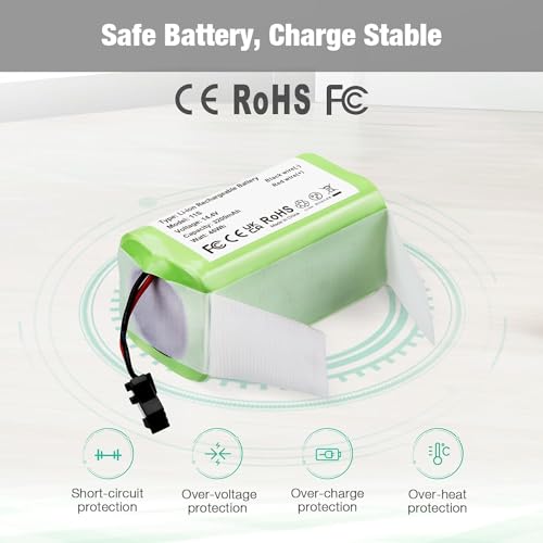GIBAN Replacement Battery 14.4V 3200mAh Li-ion Battery Compatible with N79 N79S DN622 and For Eufy RoboVac 11,11S,12,15C,15T,35C,G10 Hybrid