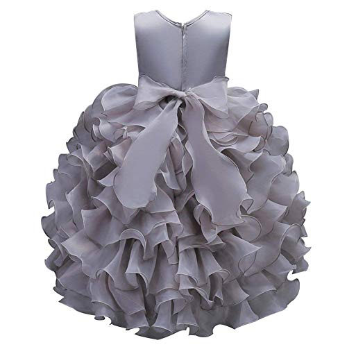 VERNASSA Girl Dress Kids Ruffles Lace Party Wedding Dresses Girl Birthday Party