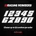 Racing Numbers Vinyl Decal Sticker 0502 - Plate Numbers Style 5