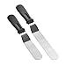 Angled Icing Spatula, Stainless Steel Offset Spatula, Cake Spatula, Set of 2 (12.5 Inches and 10.5 Inches)