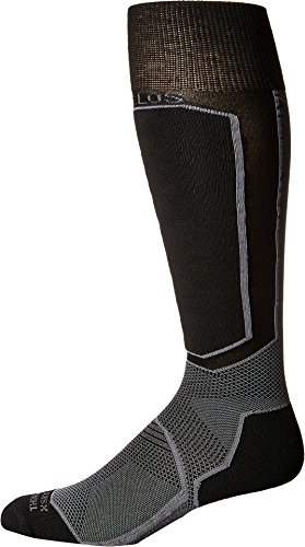 Thorlos Unisex XSKI Custom Fit Ski Steele Raven Socks MD (Men's Shoe 8.5-10, Women's Shoe 9.5-11.5)