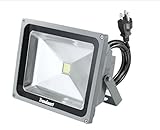 Trendmart Led Flood Light 10w Cool White Outdoor Lighting Garden Light Come with Us Standard 3 Pin Plug (Cool White, 10w with Us Plug)