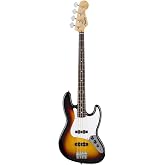 Fender Standard Jazz Bass, Laurel Fingerboard, White Pickguard, 3-Color Sunburst